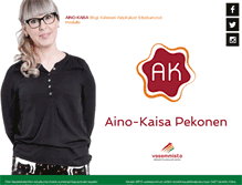 Tablet Screenshot of aino-kaisa.fi